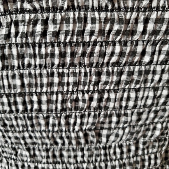 ROCKABILLY ☆ GINGHAM SMOCKED CROP TOP ☆ NWT - Picture 7 of 8